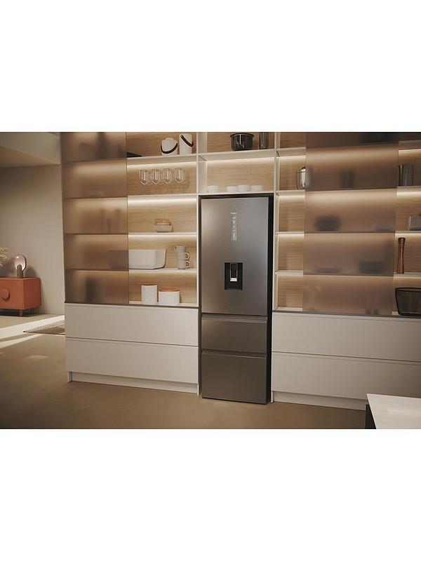 Haier HTW5618EWMG 60/40 Total No Frost Fridge Freezer, E-Rated with Wifi, Water Dispenser - Silver - Image 6